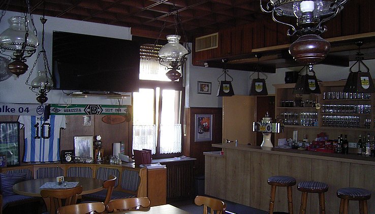 Theke, Blick auf den Zugang von der Küche
