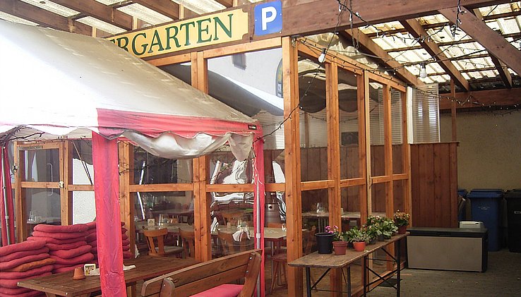 Allwetterbereich Biergarten