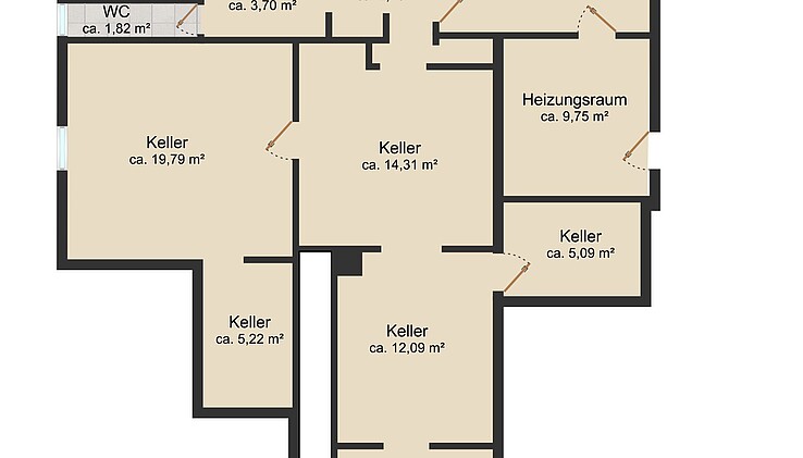 Grundriss Kellergeschoss
