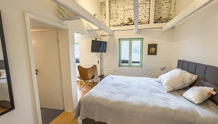 Insgesamt fünf Zimmer