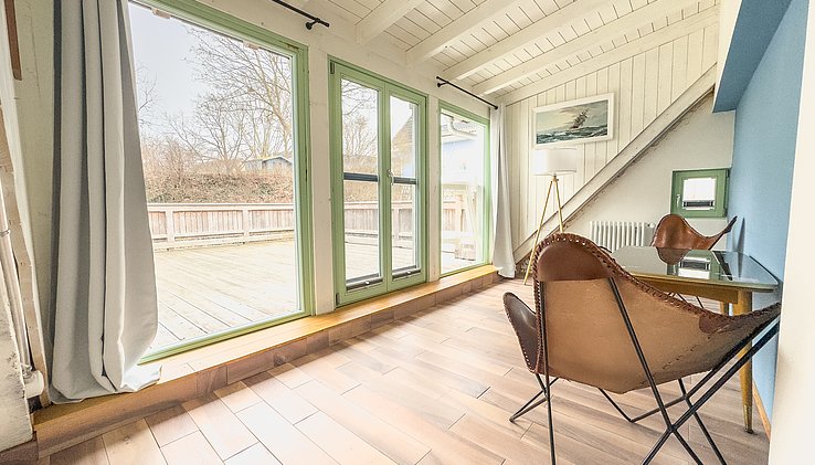 Zugang zu einer der zwei Terrassen